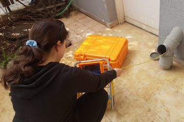 צילום קווי ביוב כדי לאתר את מקור הכשל לסתימות קשות ומפגעים